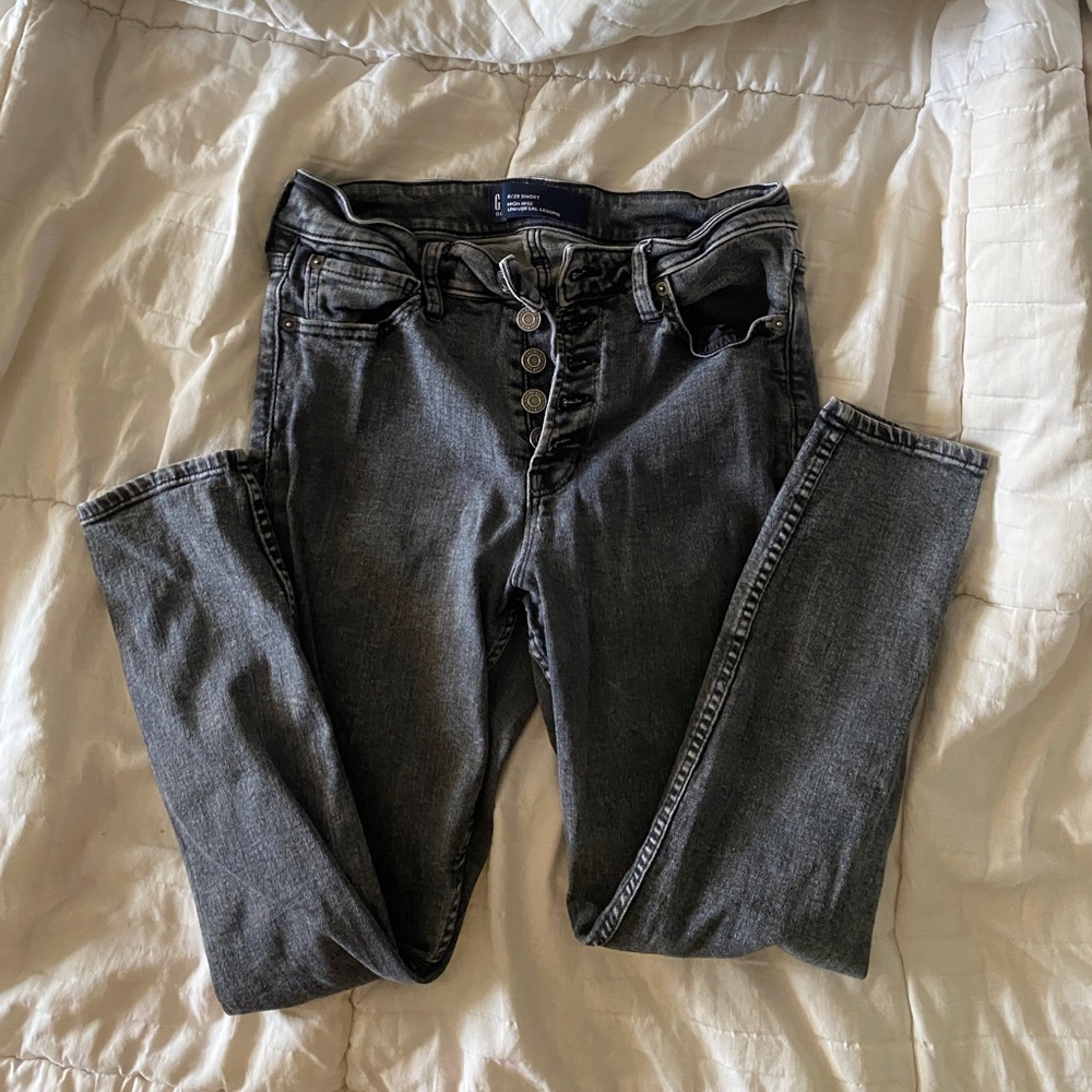 Gap Jean High Rise Button Fly Skinny
